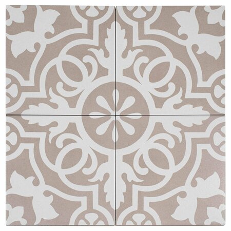 ANDOVA TILES Bliss 8 in. x 8 in. Porcelain Spanish / Moroccan Wall and Floor Tile SAM-ANDBLI286